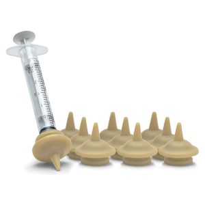 MINI SIZE Miracle Nipples Package/10 with one 3ml Oring Syringe