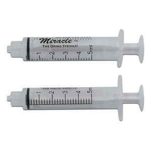 Miracle Oring 5ml Leur Lock Syringes - 8/package