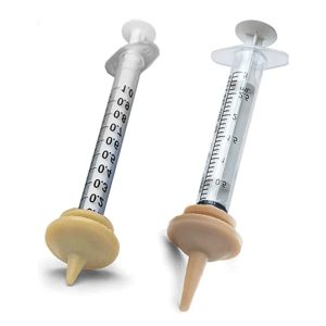 Original and Mini Miracle Nipple- Sample Set.  Includes one 1 ml and one 3 ml Oring Syringe