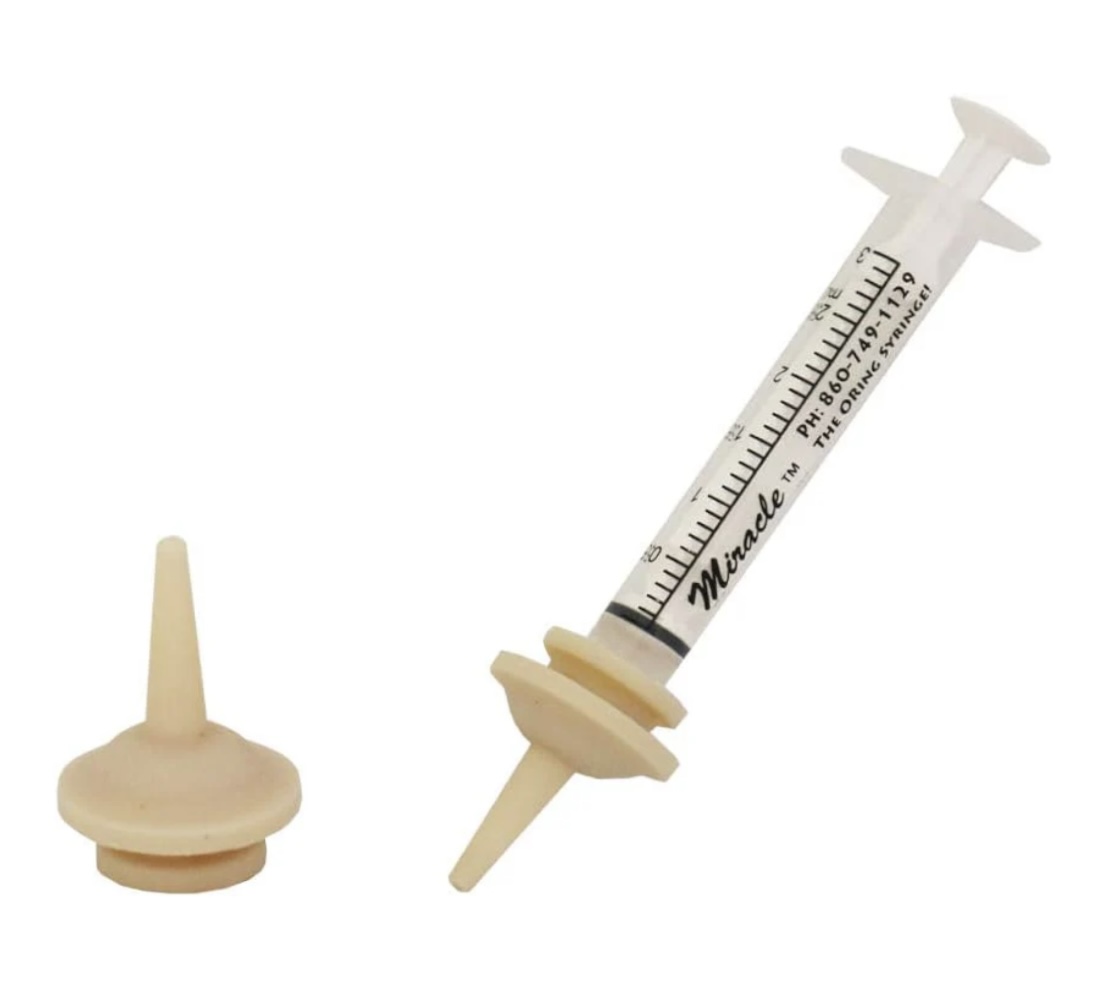 Miracle Original size Nipples 2/pkg with 1- 3 ml Oring Syringe